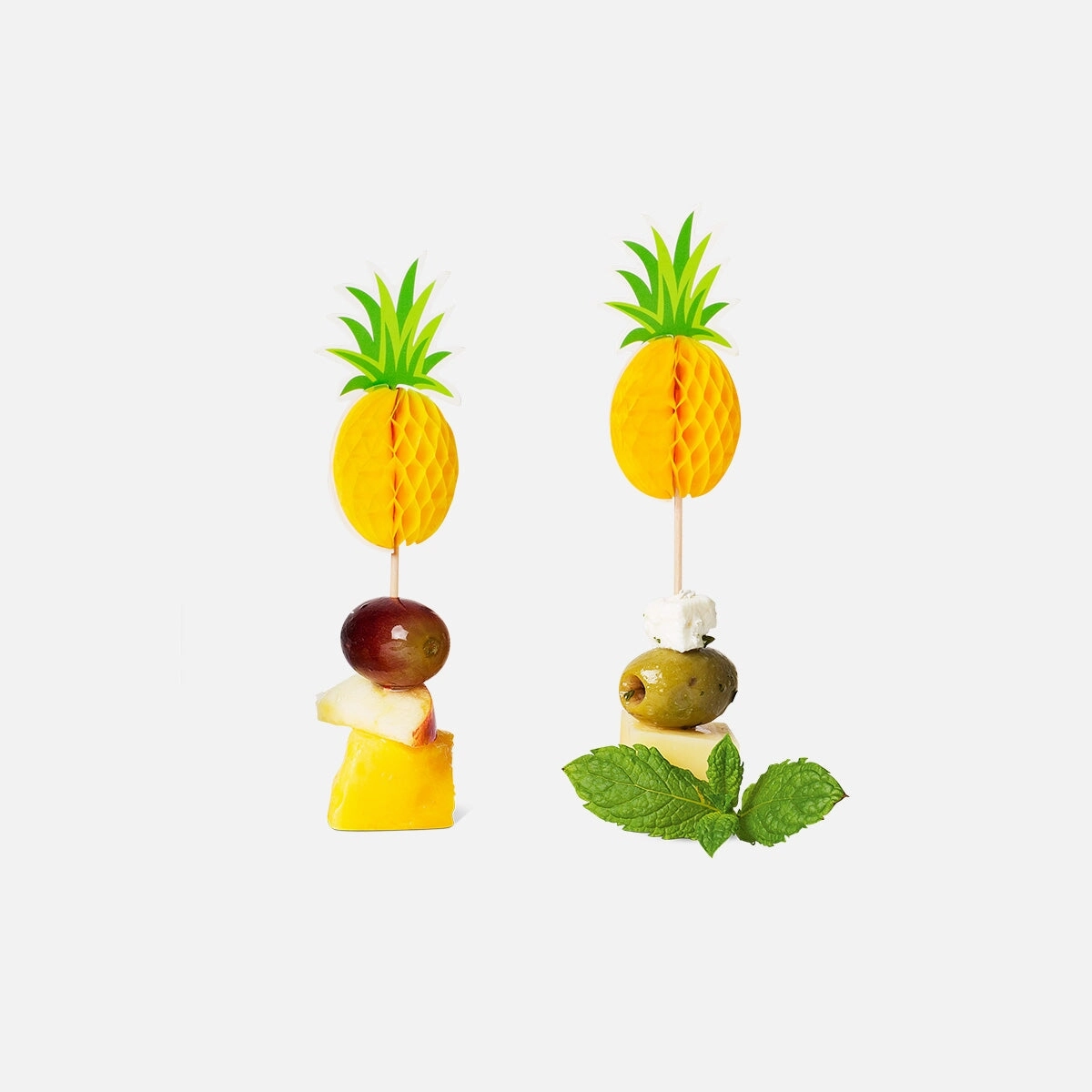 Pineapple food picks - 8 pcs