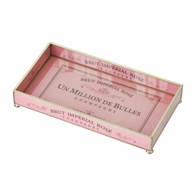 Pink Brut 6 x 12 Decorative Tray Decorative Trays cheap sale