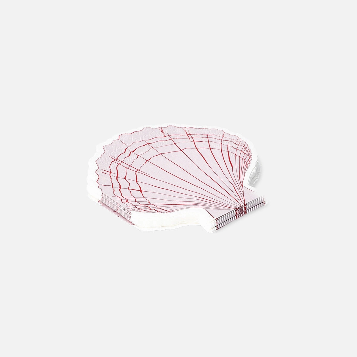 Pink clam napkins - 16 pcs