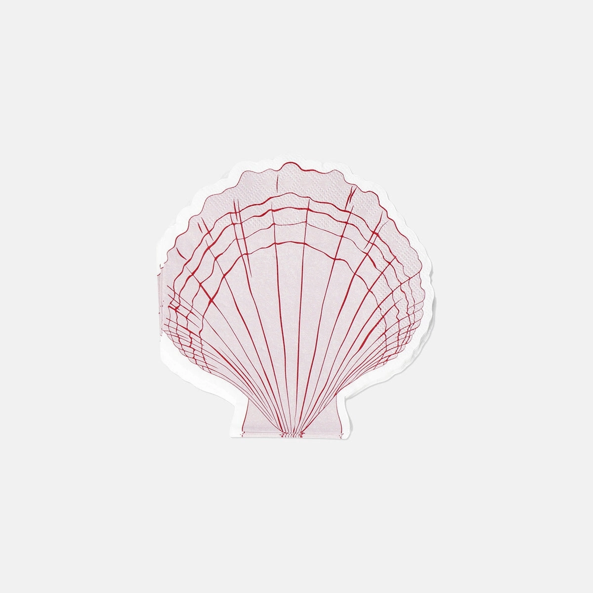 Pink clam napkins - 16 pcs