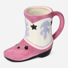 Pink cowboy boot shaped mug Kitchen Tableware at affordable prices