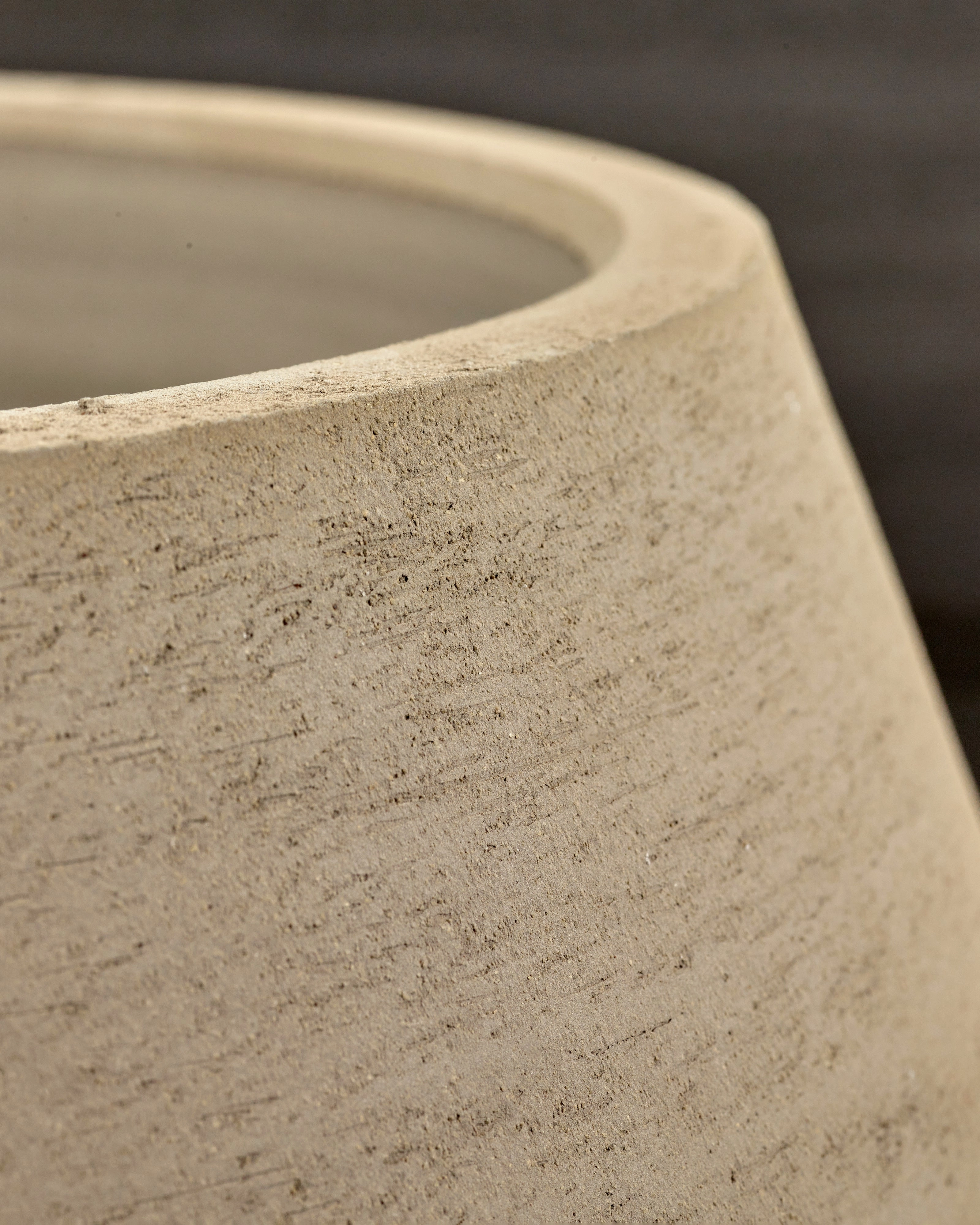 Plant pot L beige Construct