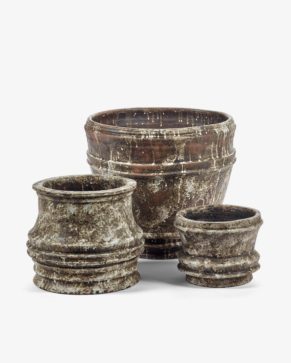 Planter 01 M white/brown Mesa