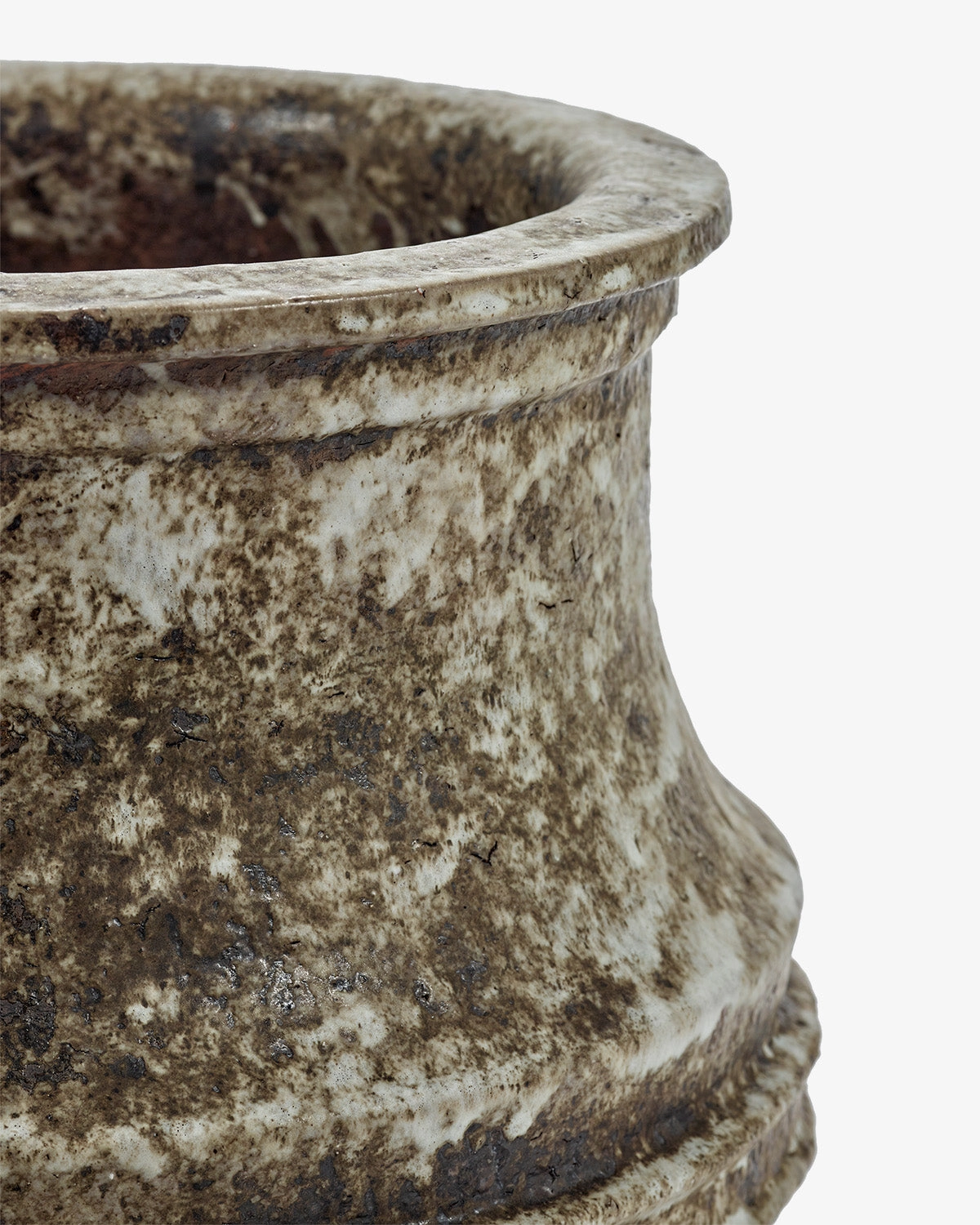 Planter 01 M white/brown Mesa