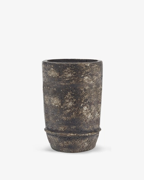 Planter 02  L dark brown Dune Pottery & Urban Jungle decor outlet