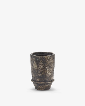 Planter 02 S dark brown Dune Pottery & Urban Jungle decor outlet