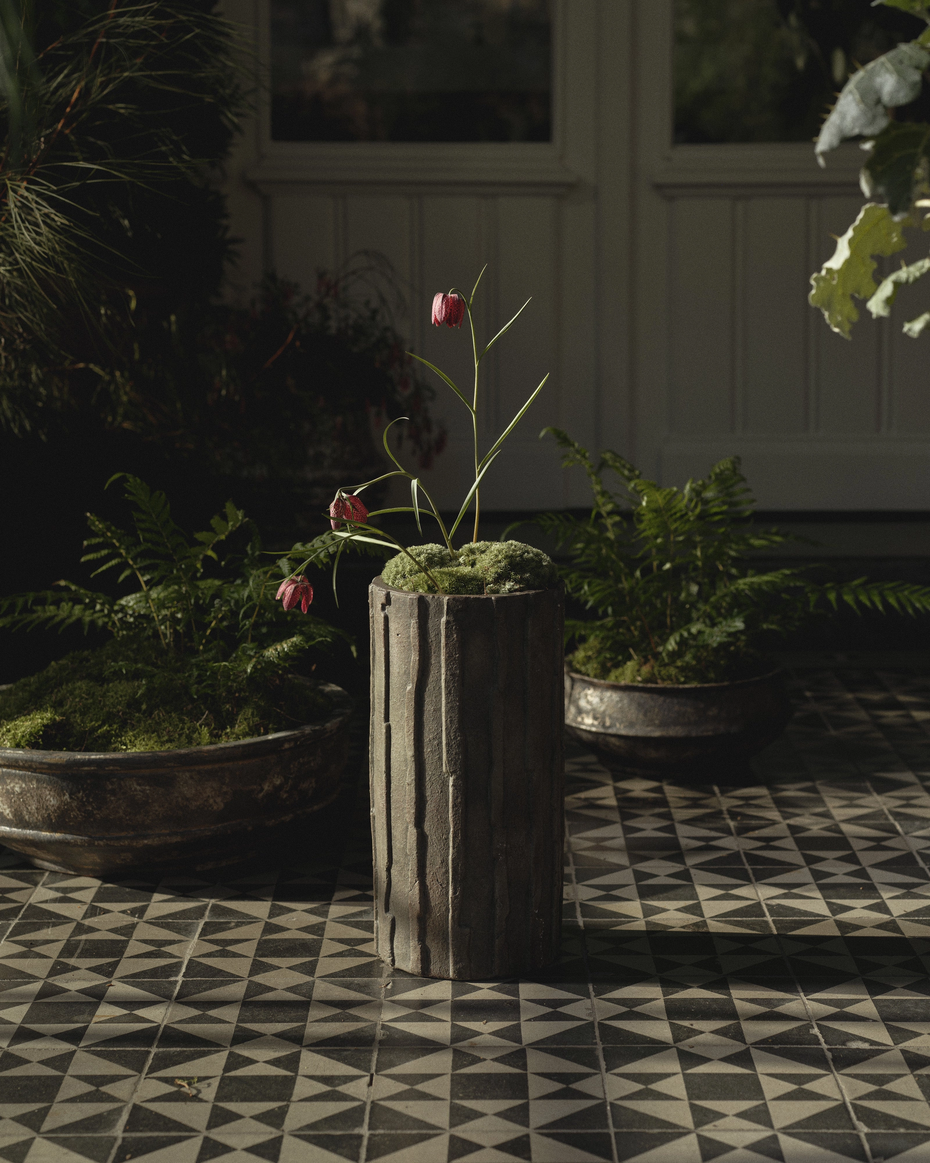 Planter 03 L dark green Rift