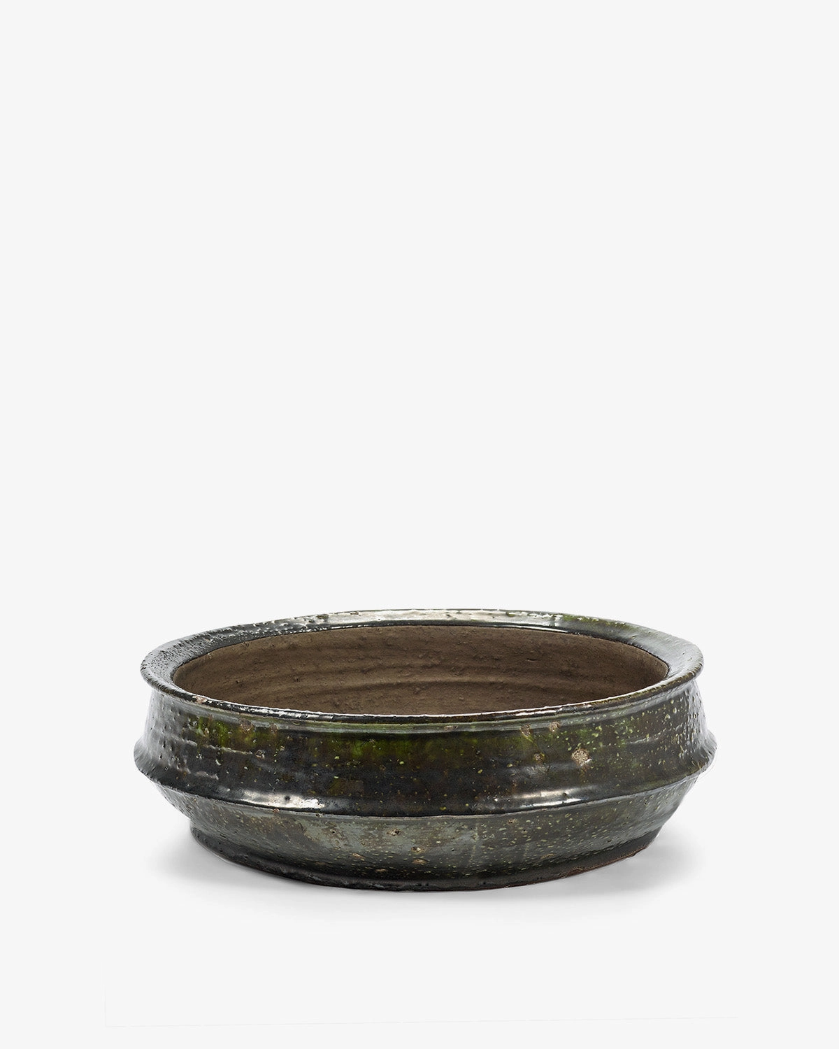 Planter bowl 02 L dark green Dune Pottery & Urban Jungle decor outlet