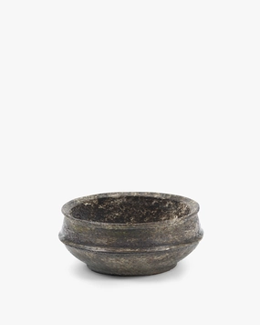 Planter bowl 02 S dark brown Dune Pottery & Urban Jungle decor outlet