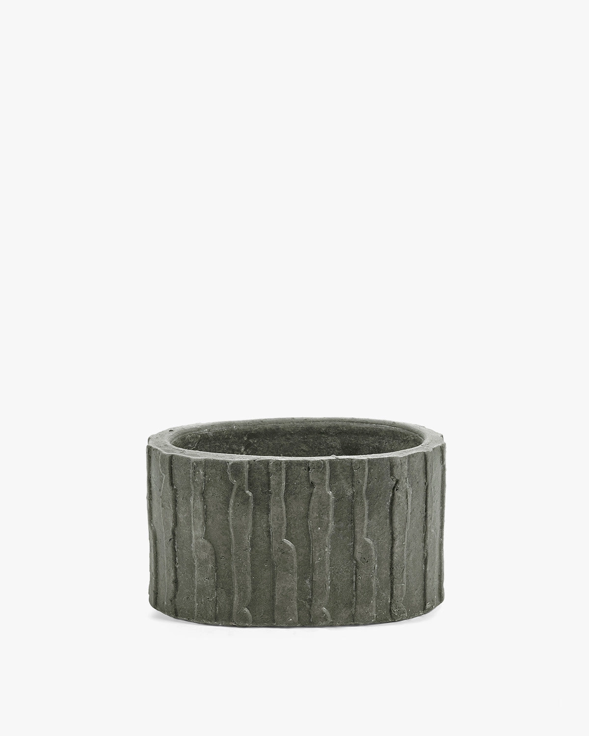 Planter low 03 dark green Rift Pottery & Urban Jungle decor outlet