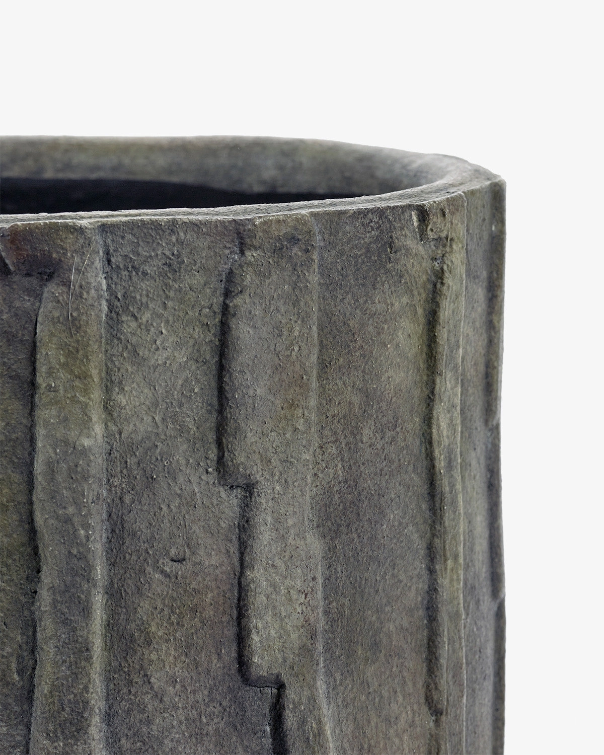 Planter low 03 dark green Rift