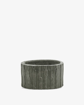 Planter low 03 dark green Rift Pottery & Urban Jungle decor outlet