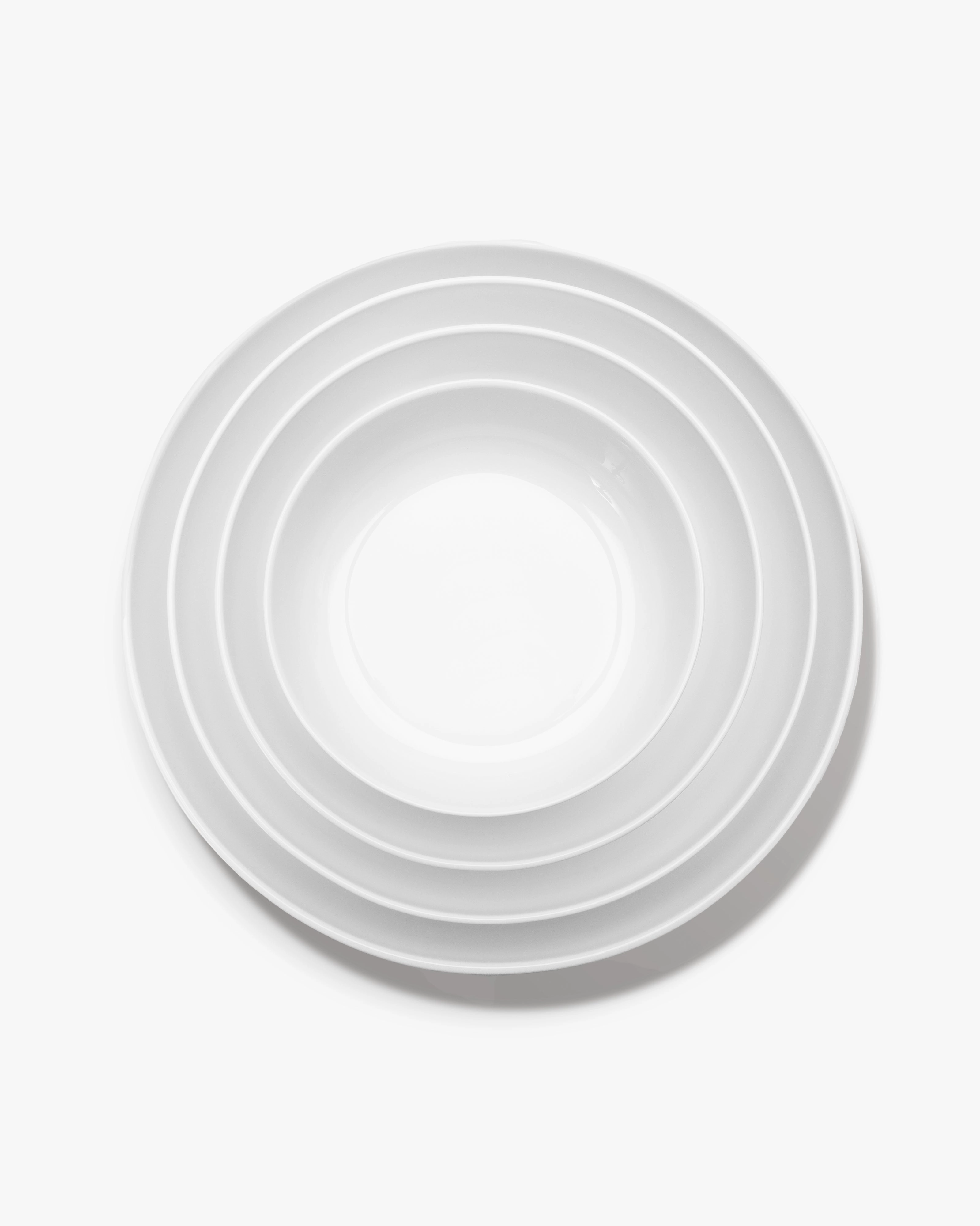 Plate deep L white Base