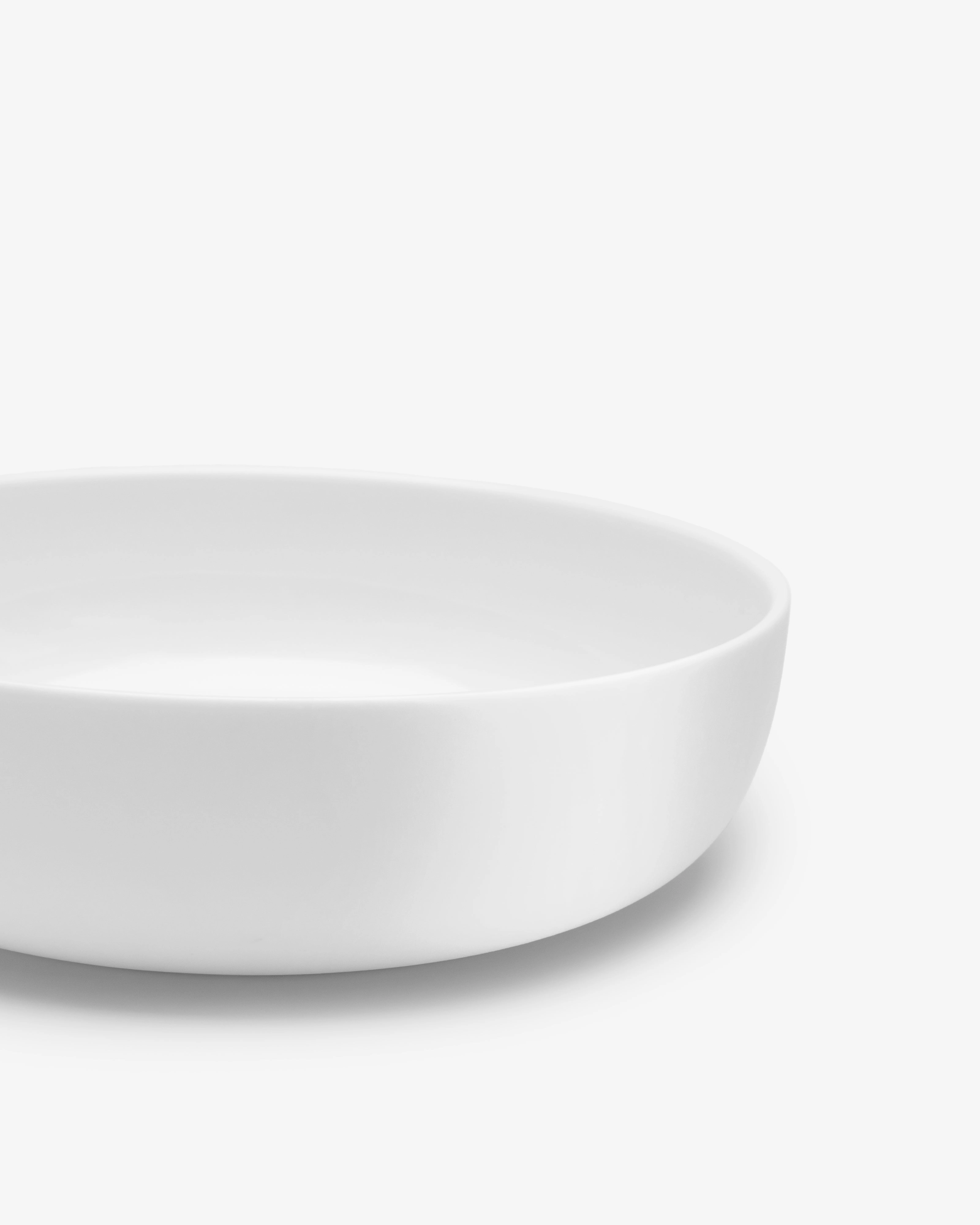 Plate deep S white glazed Base