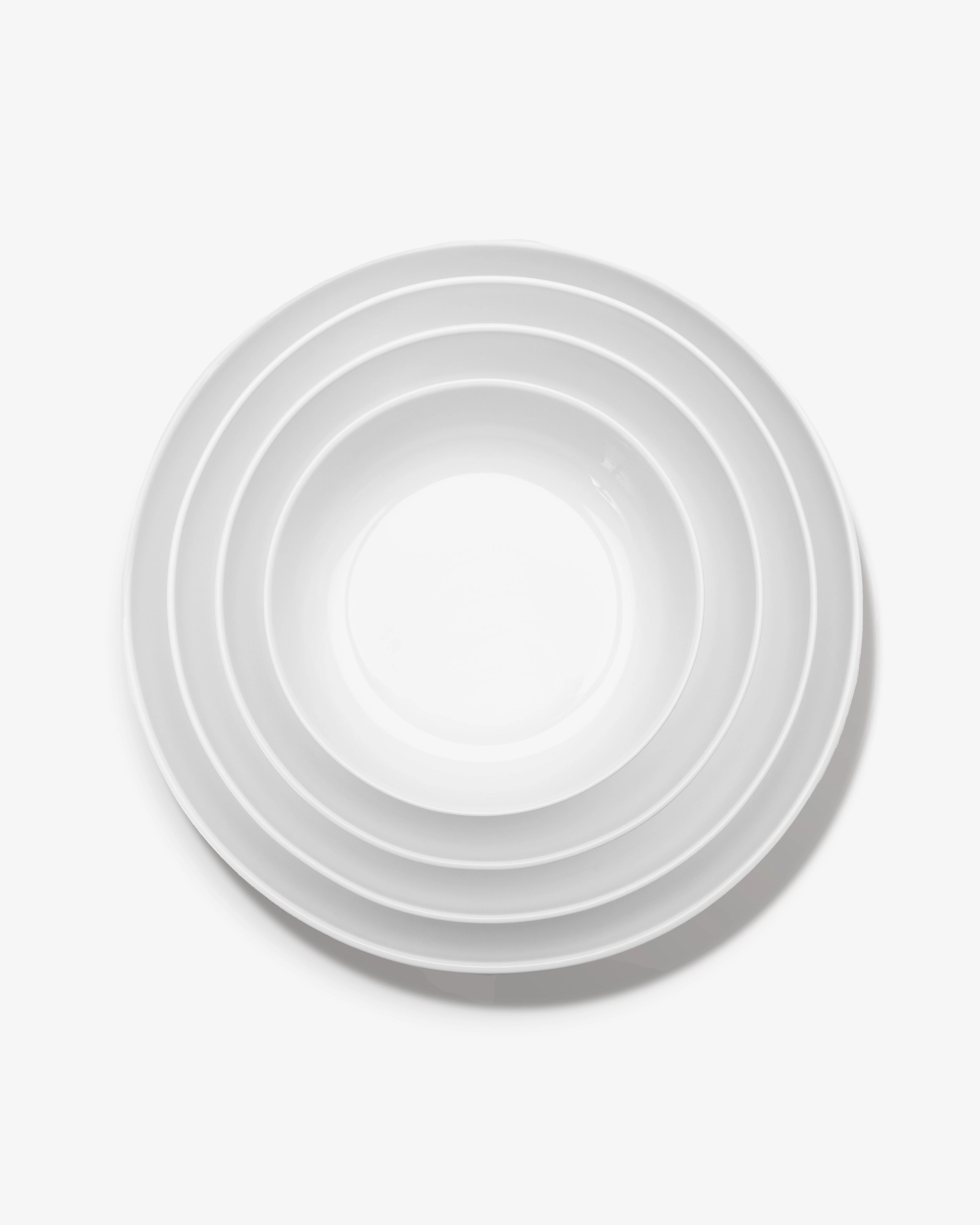 Plate deep XL white Base