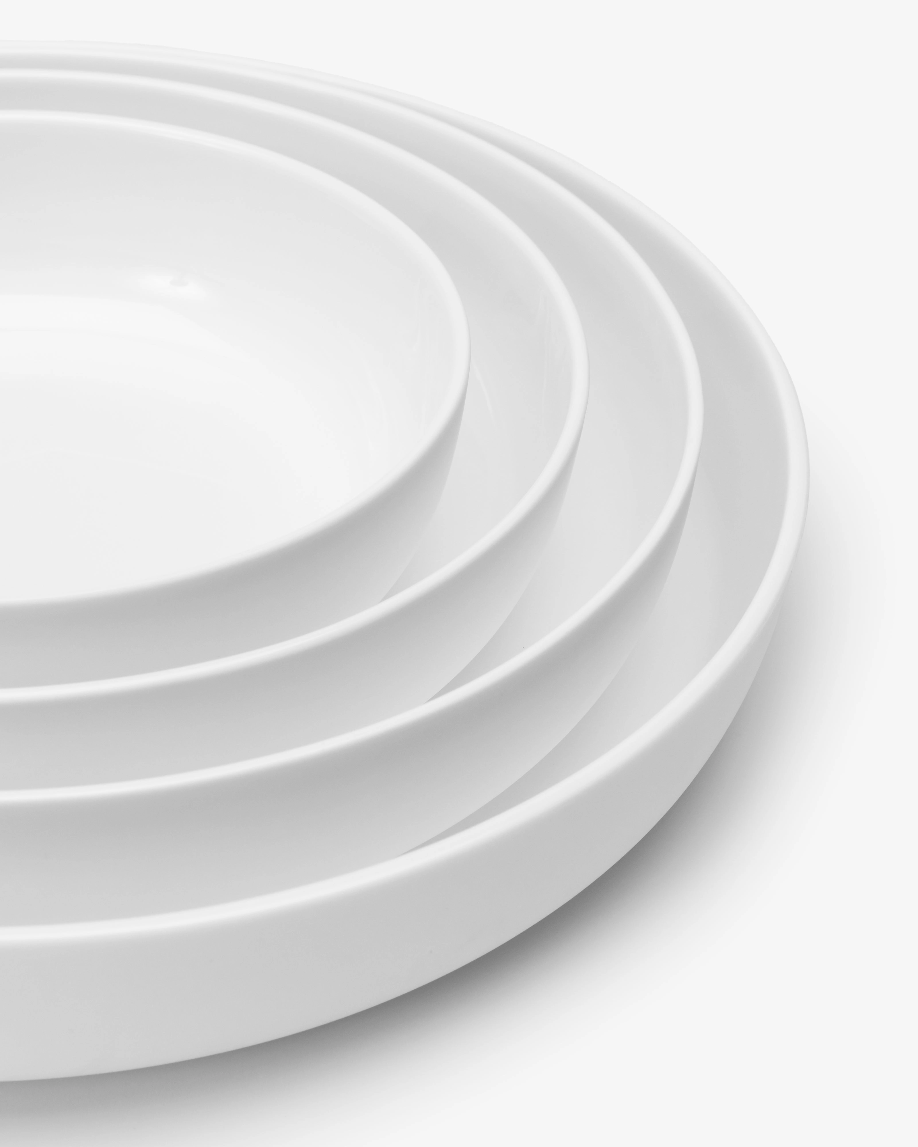 Plate deep XL white Base