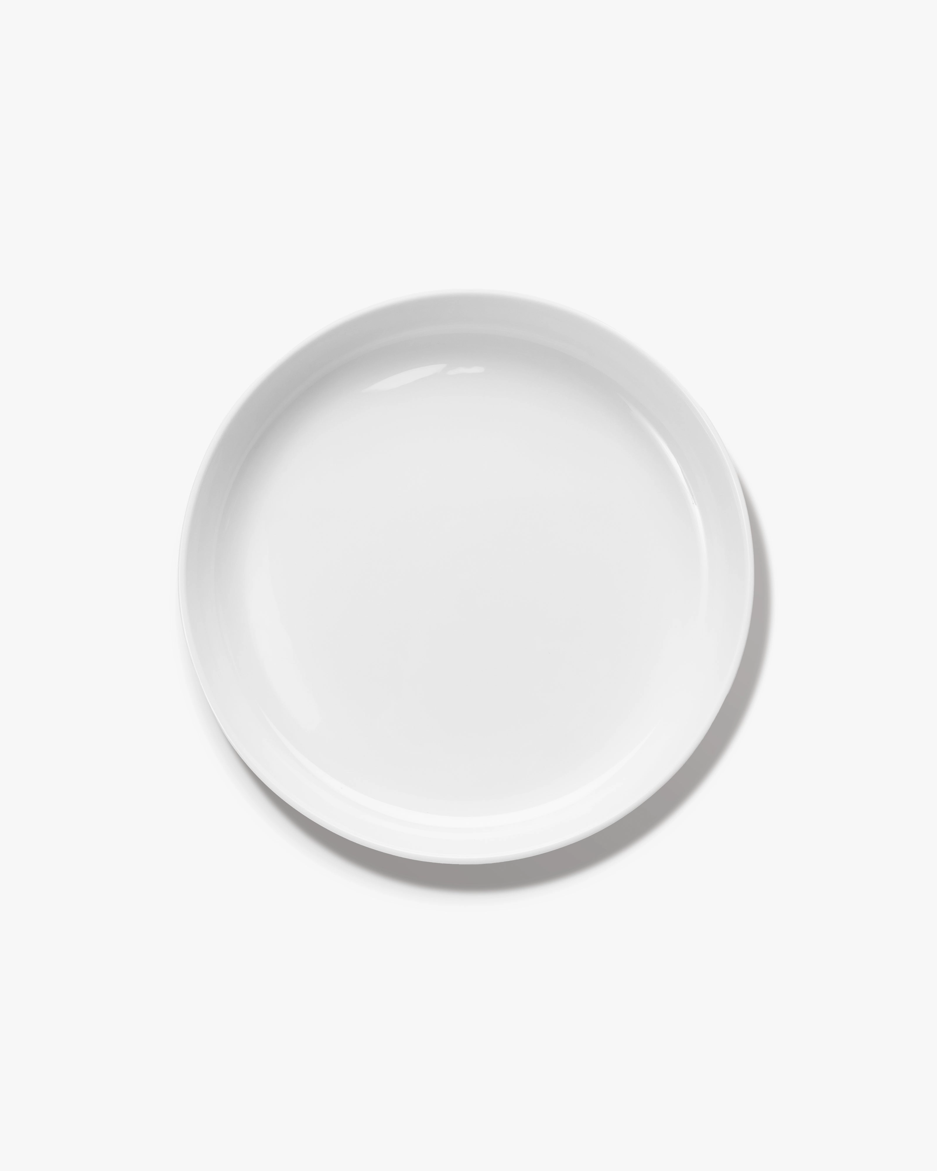 Plate deep XL white glazed Base