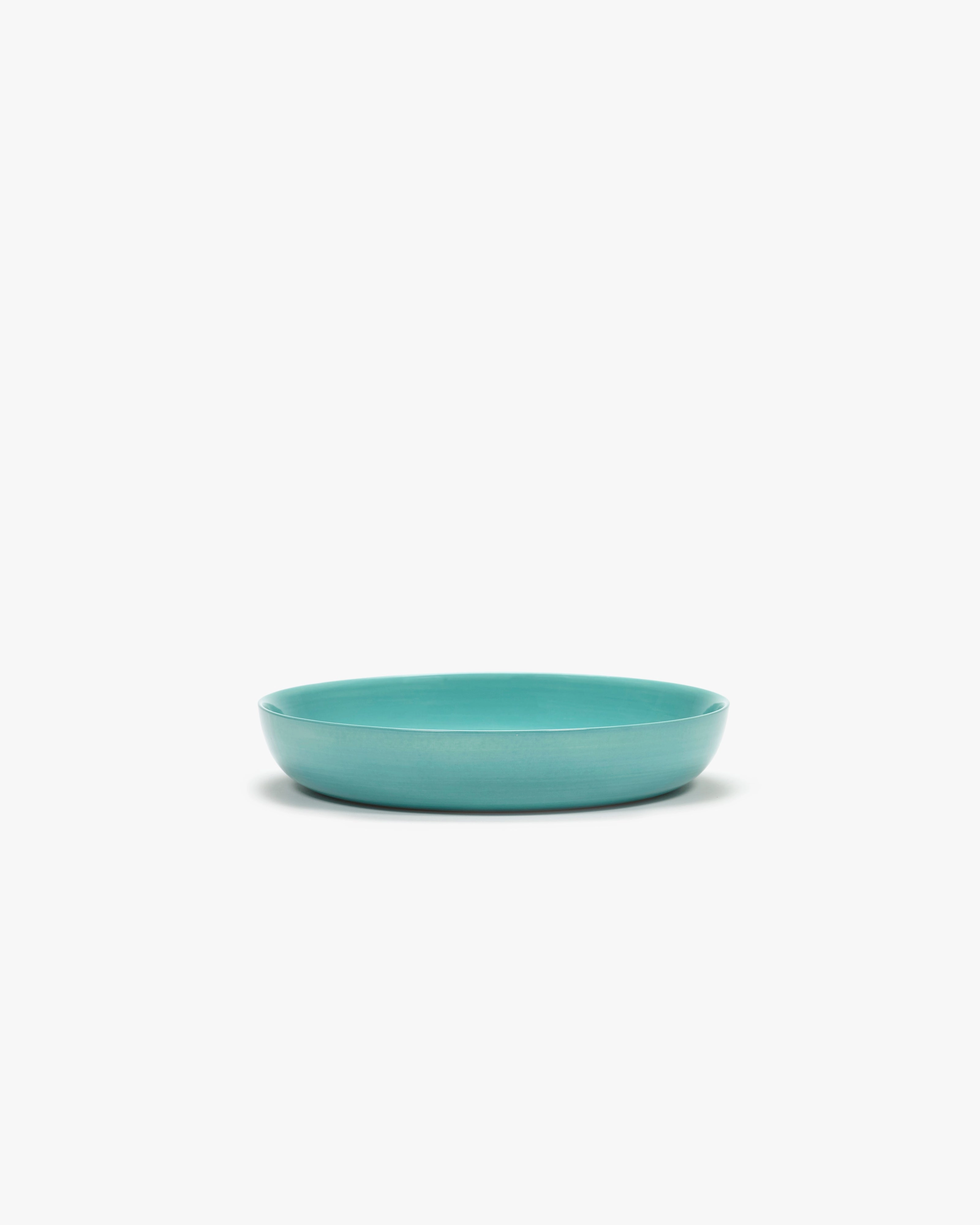 Plate high azure - green artichoke Feast