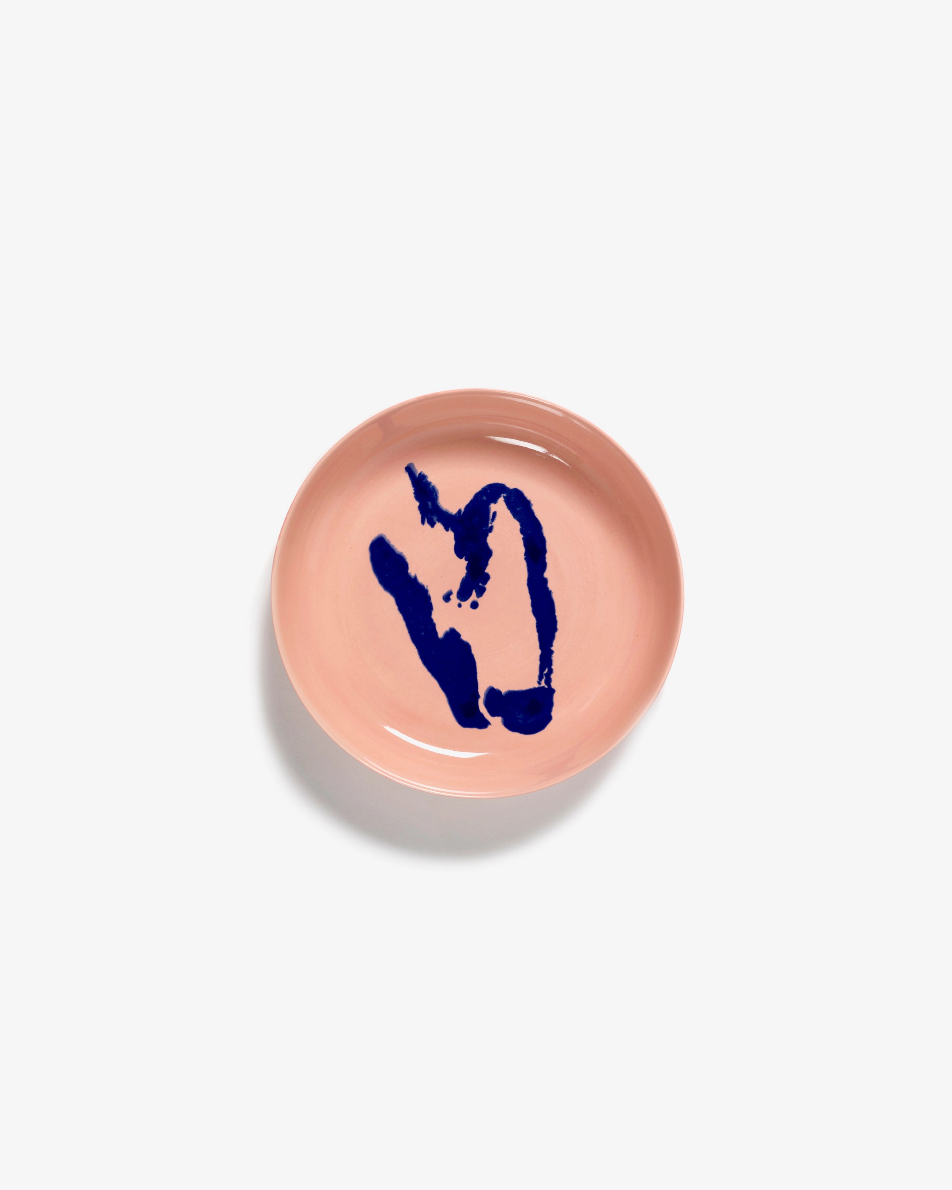 Plate high pink - blue pepper Feast Dinnerware tableware outlet