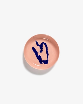 Plate high pink - blue pepper Feast Dinnerware tableware outlet