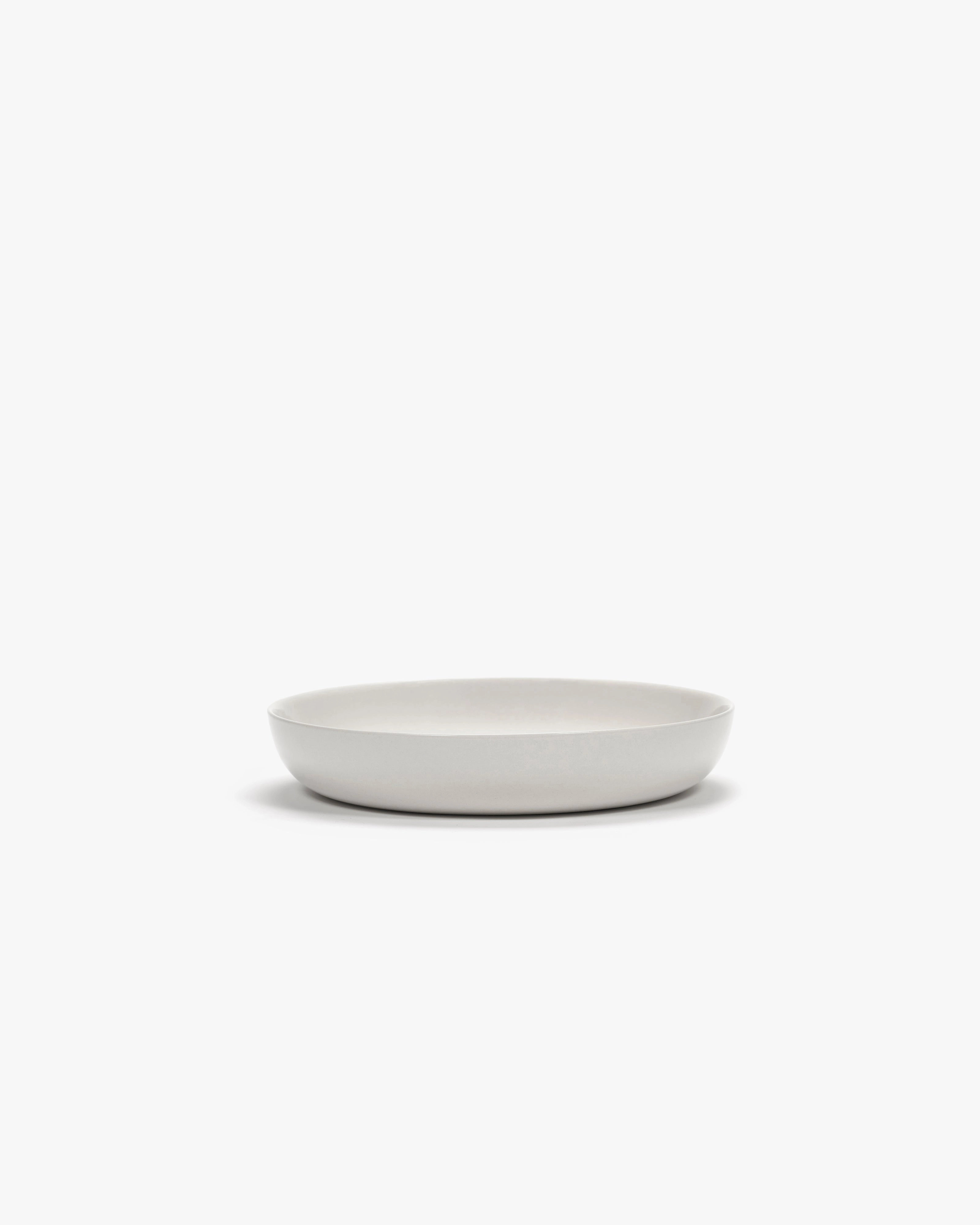 Plate high white - red stripes Feast