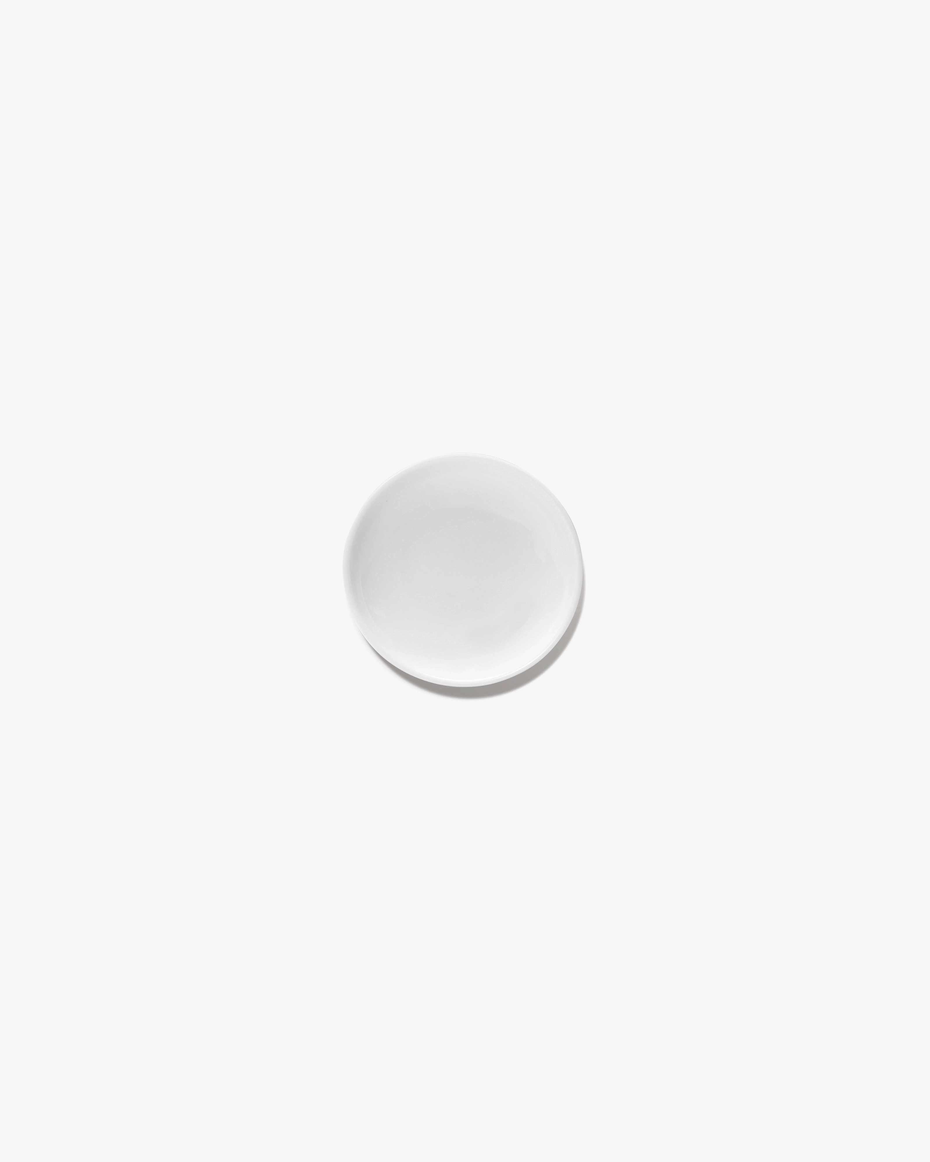 Plate low mini white Base