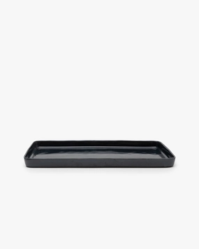 Plate rectangular L dark blue Terres de rves Dinnerware tableware outlet