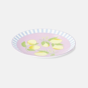 Plate with lemons and stripes - 16 cm Kitchen Tableware at affordable prices