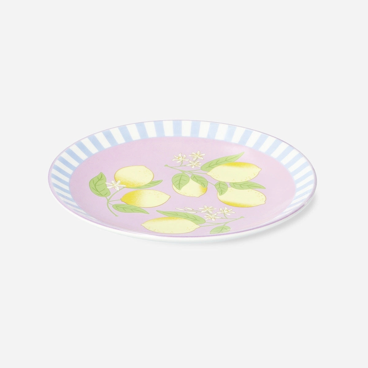 Plate with lemons and stripes - 16 cm Kitchen Tableware at affordable prices