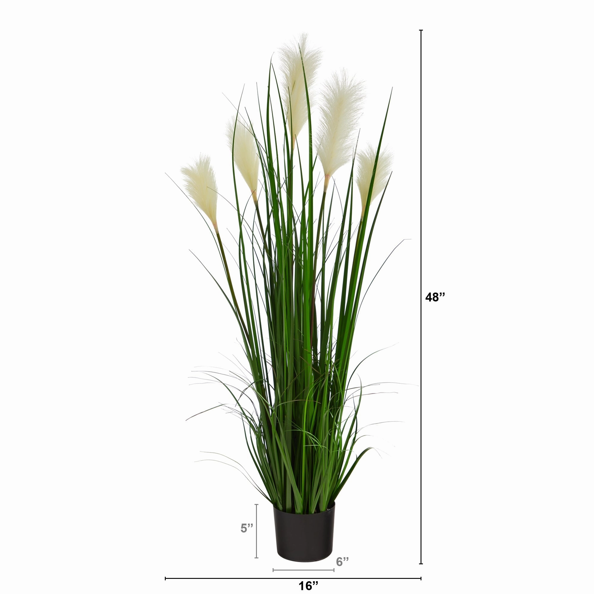 Plum Grass Artificial Plant 4'