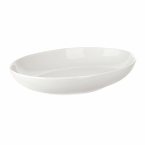Porcelain Coupe Plate Oval White 28x20x5cm Serveware clearance shop