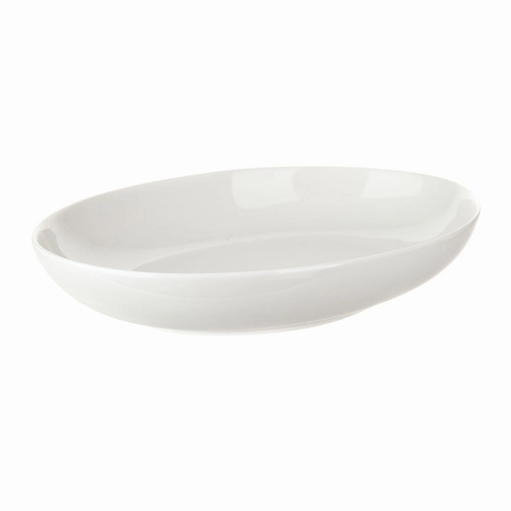 Porcelain Coupe Plate Oval White 28x20x5cm Serveware clearance shop