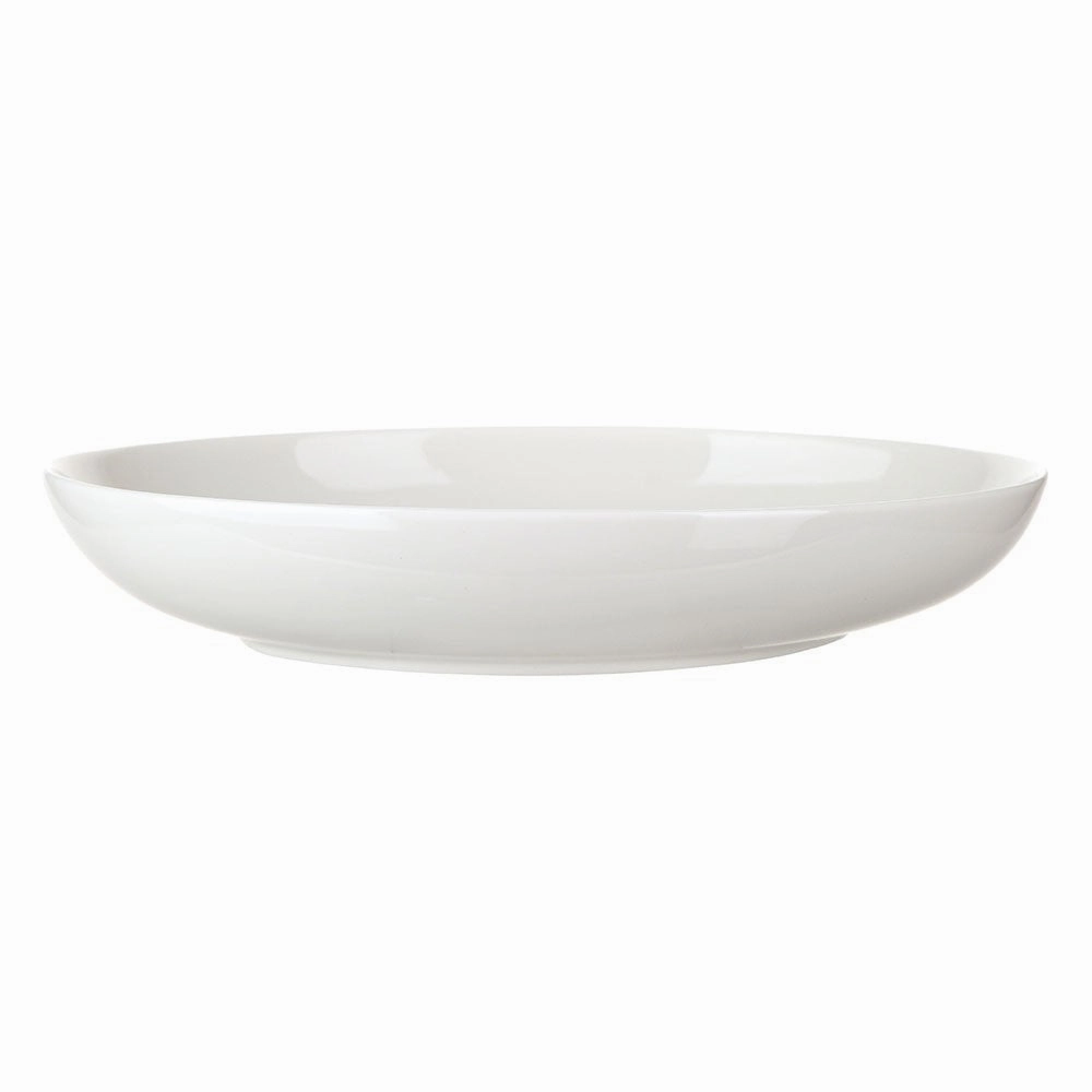 Porcelain Coupe Plate Oval White 28x20x5cm