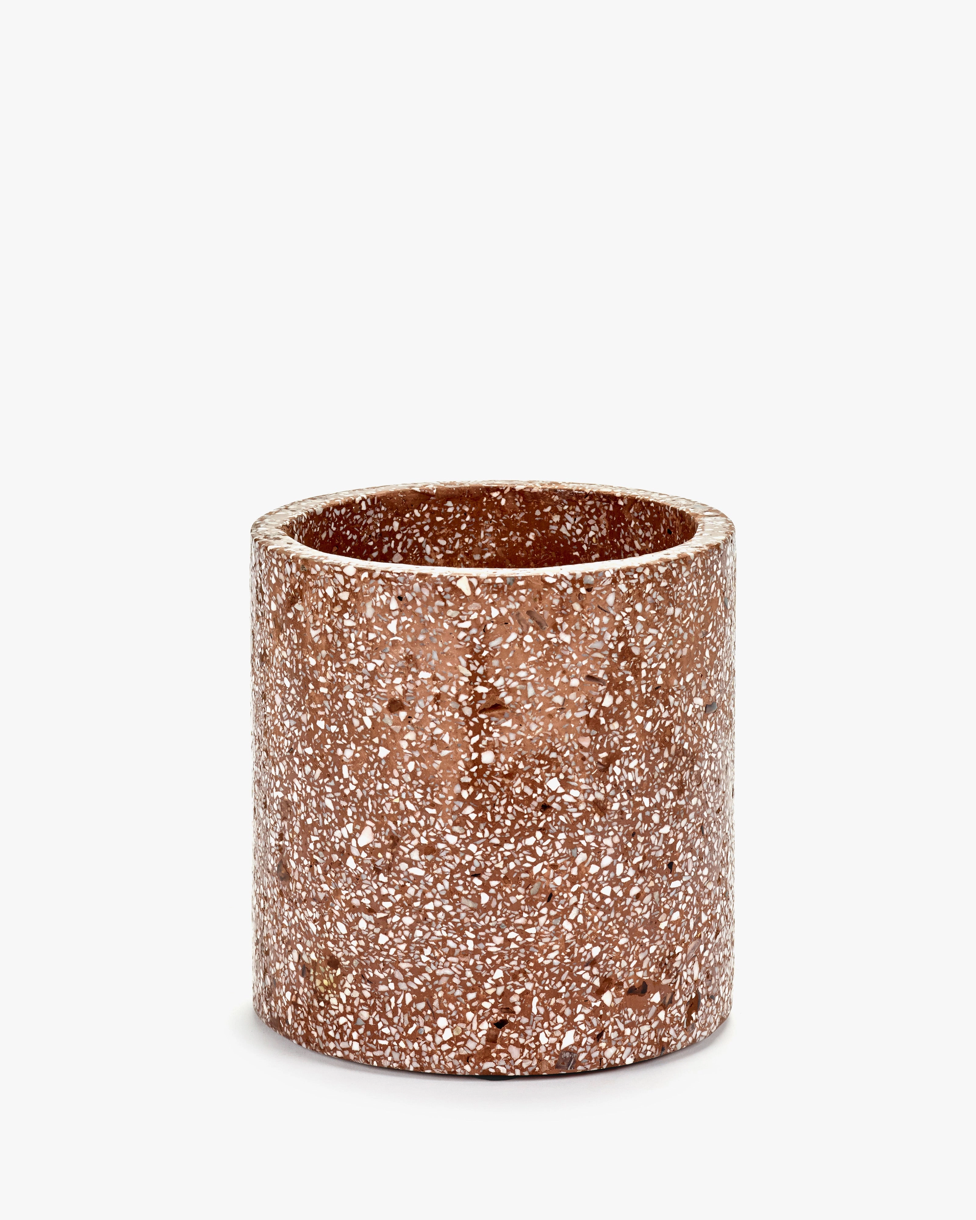 Pot terrazzo S brown Pottery & Urban Jungle decor outlet
