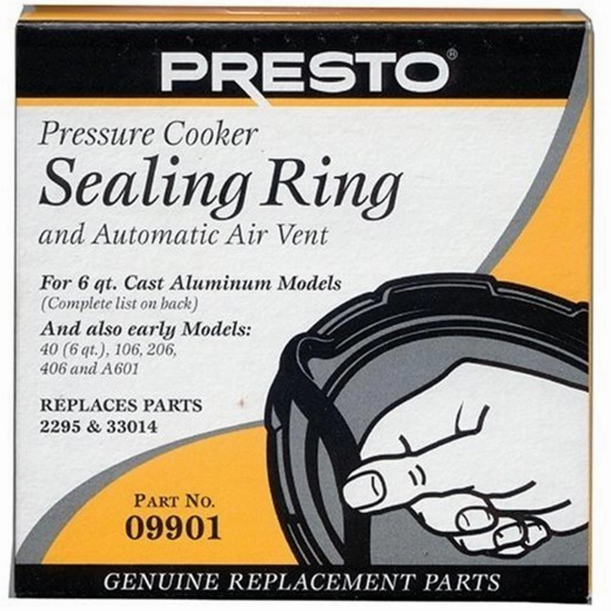 Presto 09901 Sealing Ring for 6 qt. Aluminum Pressure Cooker Cookware online kitchen sale
