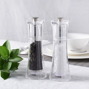 ProCook Acrylic Salt and Pepper Mill Set 18cm Serveware Good quality and affordable