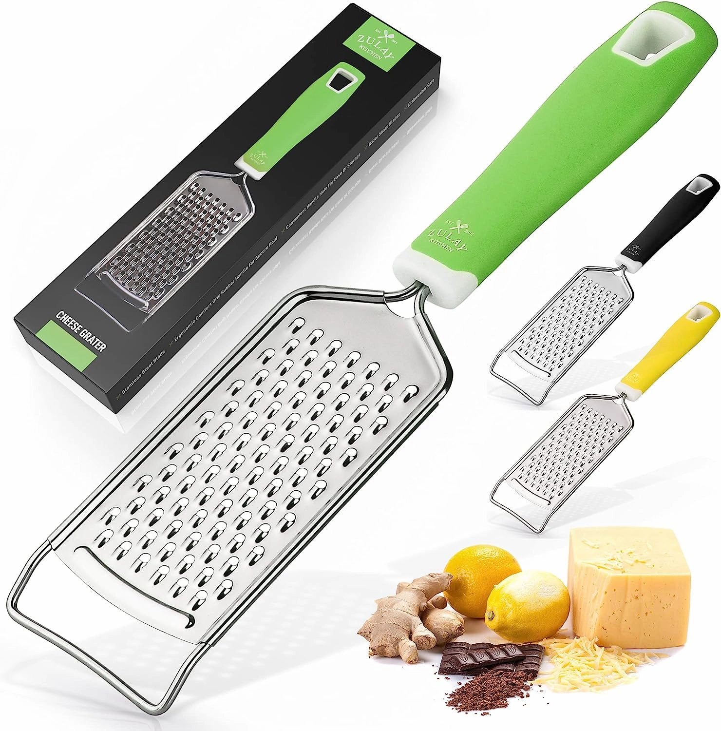 Professional Stainless Steel Flat Handheld Cheese Grater