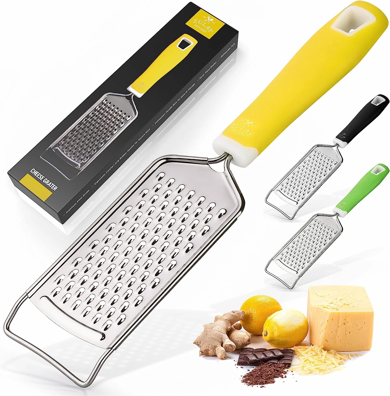 Professional Stainless Steel Flat Handheld Cheese Grater