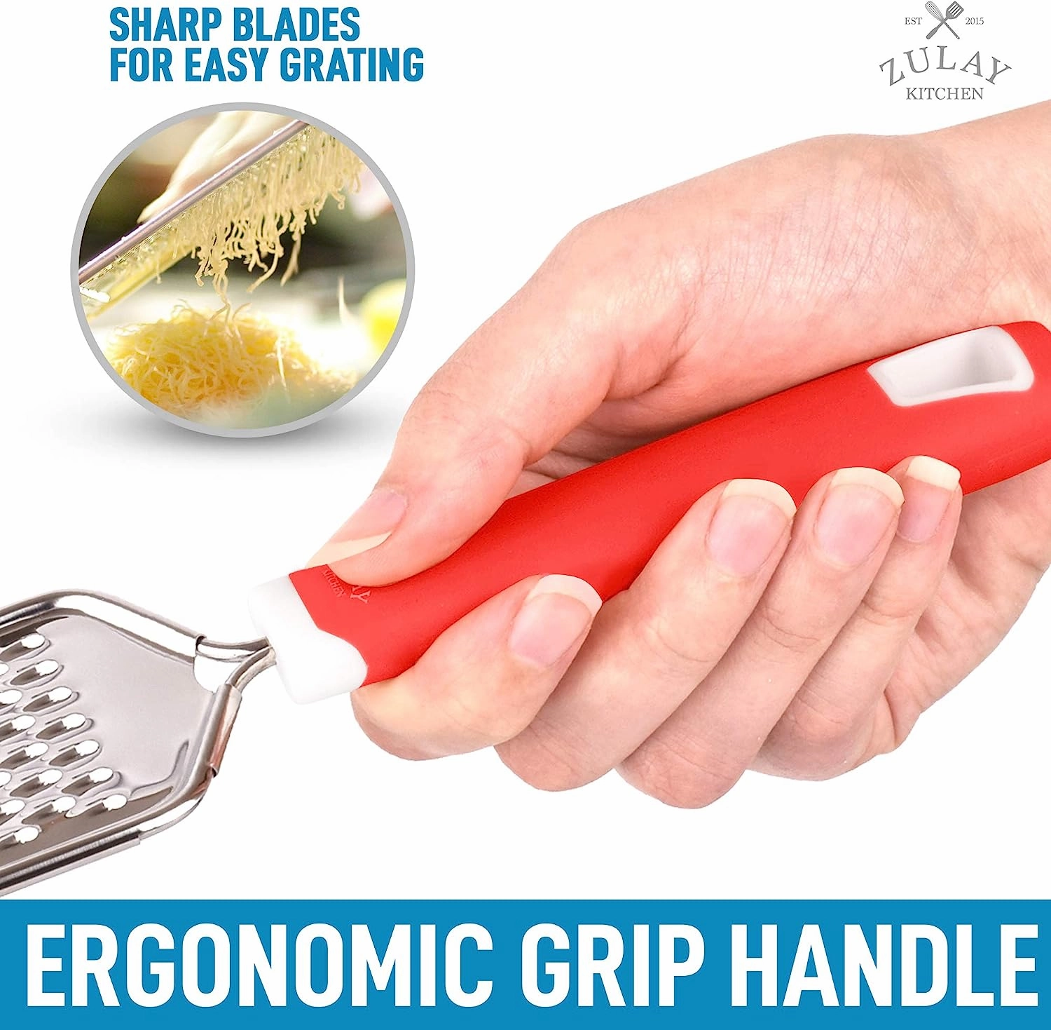 Professional Stainless Steel Flat Handheld Cheese Grater