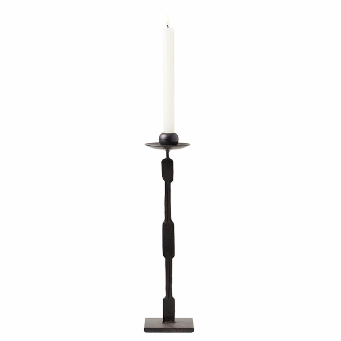 Quentin Iron Antique Black Square Base Candle Holders