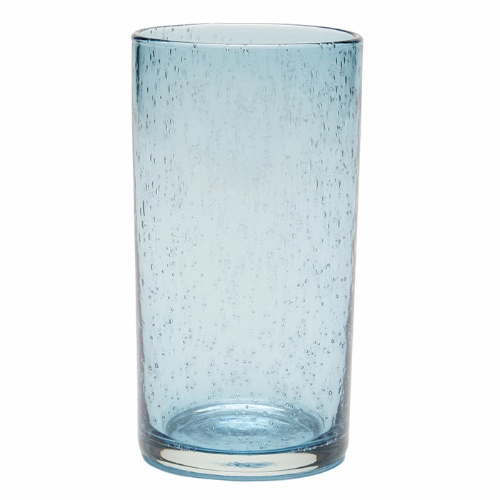 Quinn Charcoal Blue Hand Blown Highball Glasses Set/4 Drinkware best price
