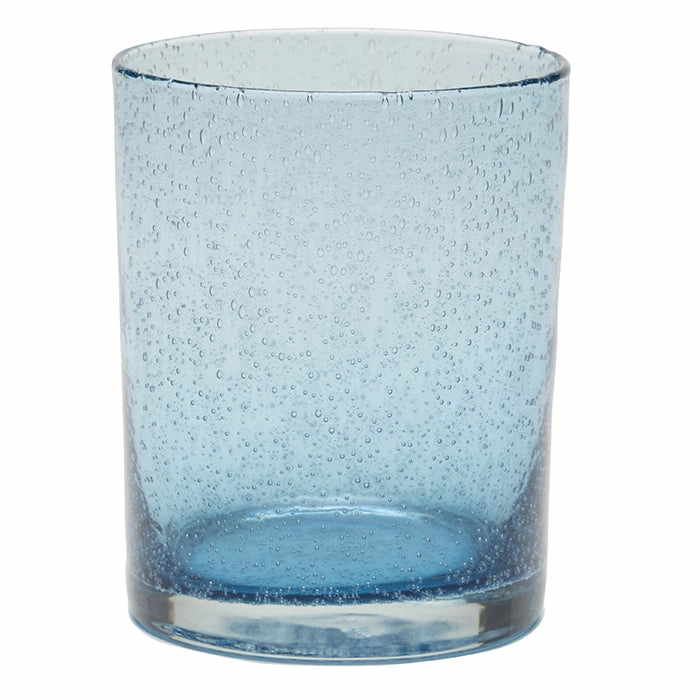 Quinn Charcoal Blue Hand Blown Tumbler Glasses Set/4 Drinkware best price