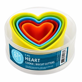 R&M International Heart Cookie and Biscuit Cutters, Assorted Sizes, 5-Piece Set Cooking Tools & Accessories buy more save more