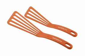 Rachael Ray 2 Piece Spatula 10" & 12" Turner Set Orange Cooking Tools & Accessories mega discount