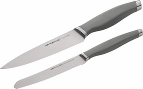 Rachael Ray 6-Inch Utility Knife and 5-Inch Serrated Utility Knife Set, Gray Cutlery outlet discounts