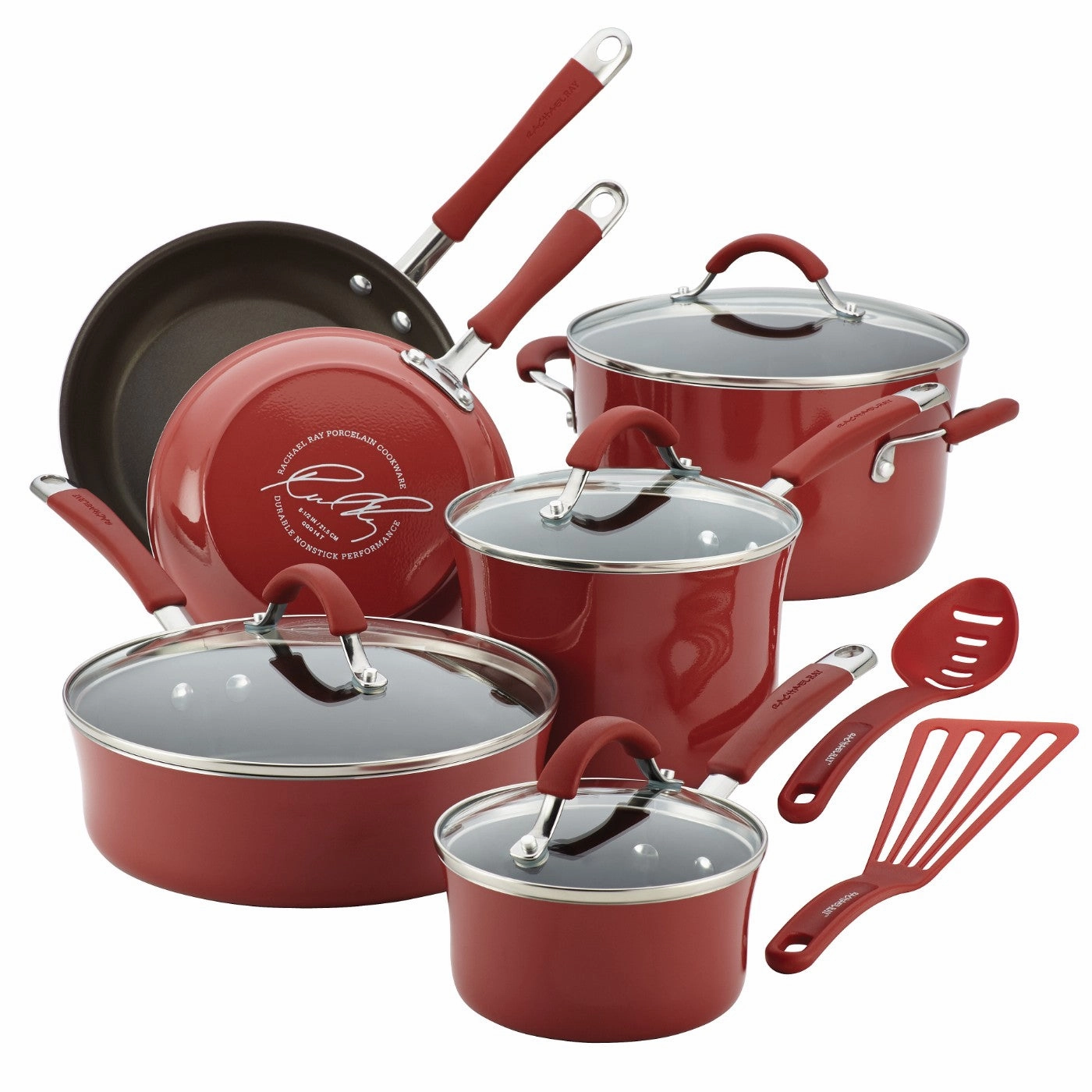 Rachael Ray Cucina Nonstick Cookware Set, 12 Piece