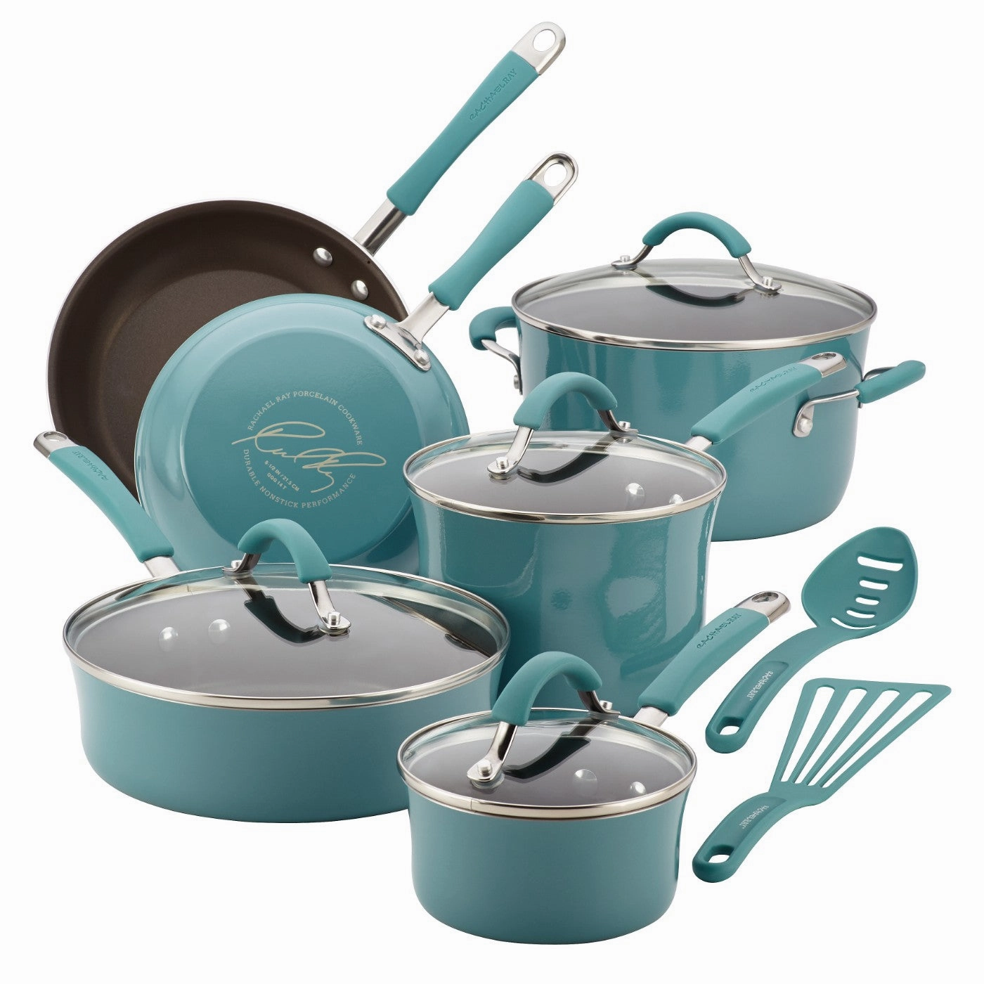 Rachael Ray Cucina Nonstick Cookware Set, 12 Piece