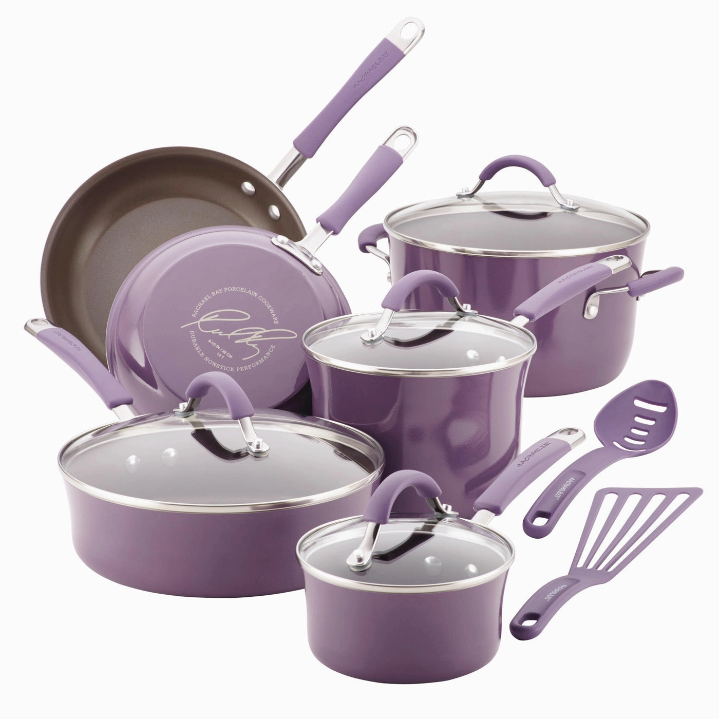 Rachael Ray Cucina Nonstick Cookware Set, 12 Piece