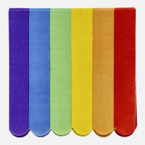 Rainbow napkins. 16 pcs Kitchen Tableware at affordable prices