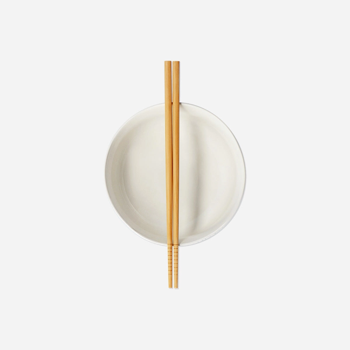 Ramen bowl with chopsticks